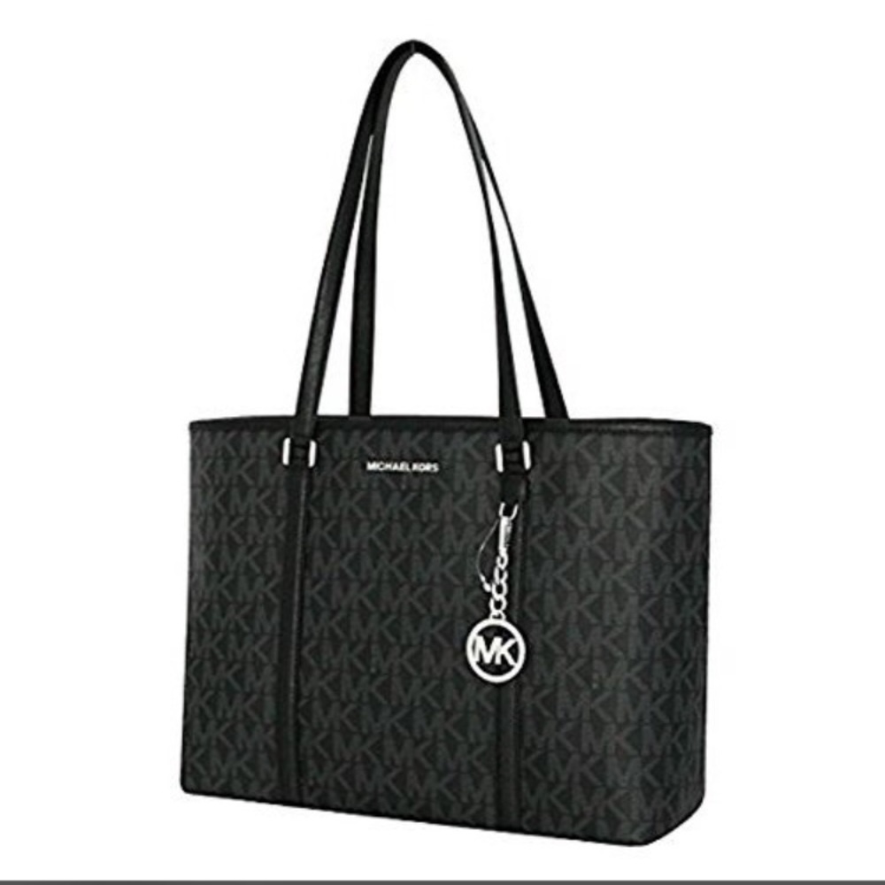 Michael Kors: Large leather tote- black